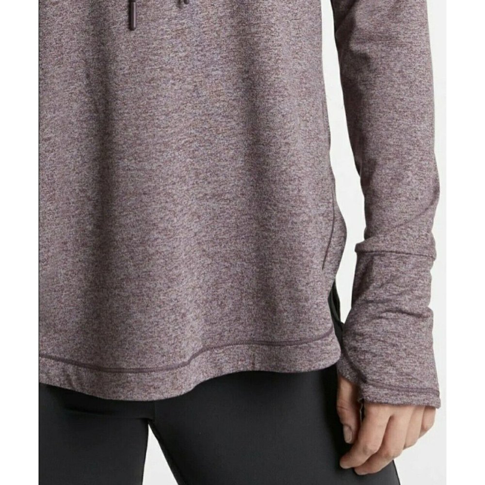 Athleta Uptempo Hoodie Sweatshirt Aubergine Heathered Purple NWT - Picture 4 of 14